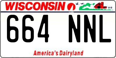 WI license plate 664NNL
