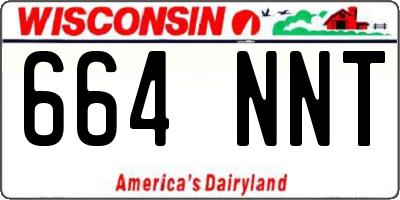 WI license plate 664NNT