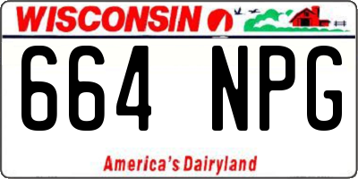 WI license plate 664NPG