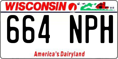 WI license plate 664NPH