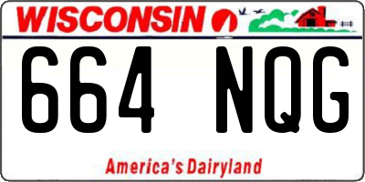 WI license plate 664NQG