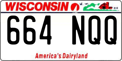 WI license plate 664NQQ