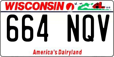 WI license plate 664NQV