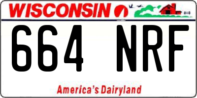 WI license plate 664NRF