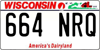 WI license plate 664NRQ