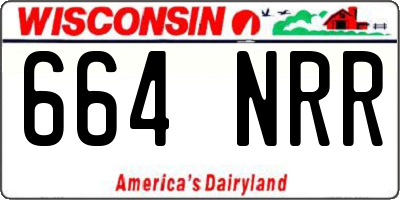 WI license plate 664NRR
