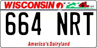 WI license plate 664NRT