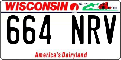 WI license plate 664NRV