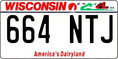 WI license plate 664NTJ