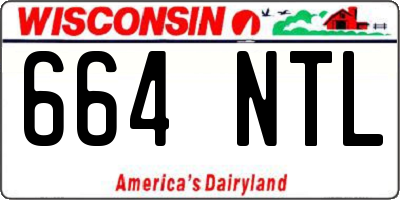 WI license plate 664NTL