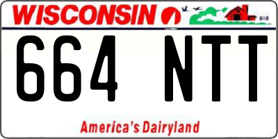 WI license plate 664NTT
