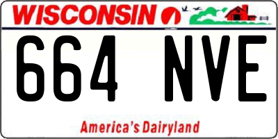WI license plate 664NVE