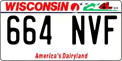 WI license plate 664NVF
