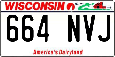 WI license plate 664NVJ