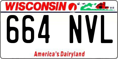 WI license plate 664NVL