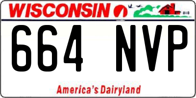 WI license plate 664NVP