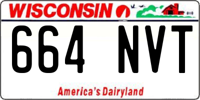 WI license plate 664NVT