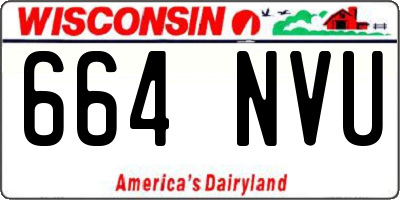 WI license plate 664NVU