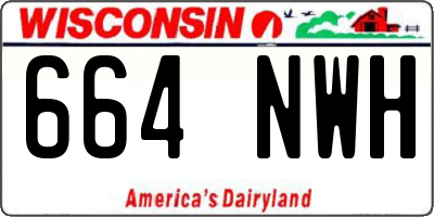 WI license plate 664NWH