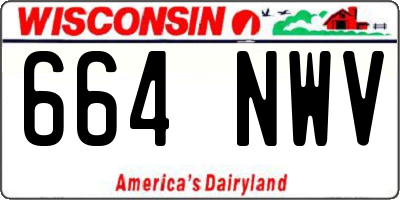 WI license plate 664NWV
