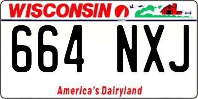 WI license plate 664NXJ
