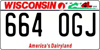 WI license plate 664OGJ