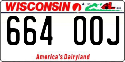 WI license plate 664OOJ