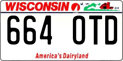 WI license plate 664OTD