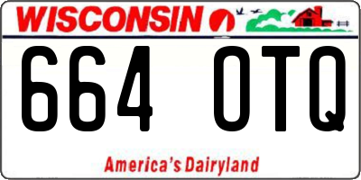 WI license plate 664OTQ