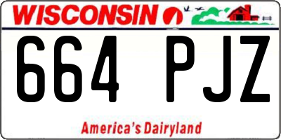 WI license plate 664PJZ