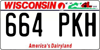 WI license plate 664PKH
