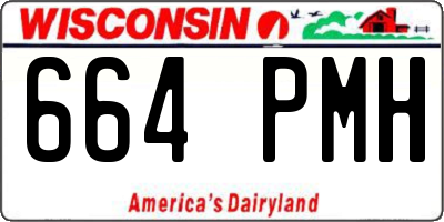 WI license plate 664PMH