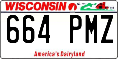 WI license plate 664PMZ