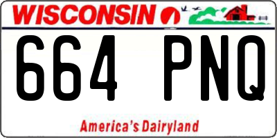 WI license plate 664PNQ