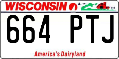 WI license plate 664PTJ