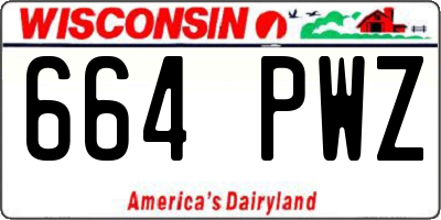 WI license plate 664PWZ