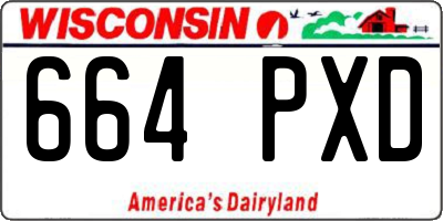 WI license plate 664PXD