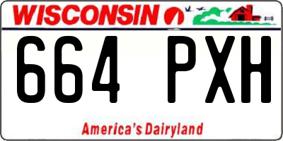 WI license plate 664PXH
