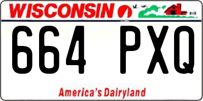WI license plate 664PXQ