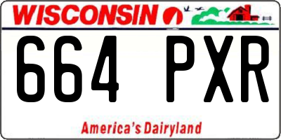 WI license plate 664PXR