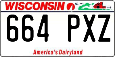 WI license plate 664PXZ