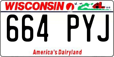 WI license plate 664PYJ