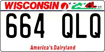 WI license plate 664QLQ