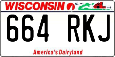 WI license plate 664RKJ