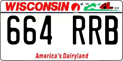 WI license plate 664RRB