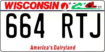 WI license plate 664RTJ