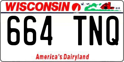 WI license plate 664TNQ