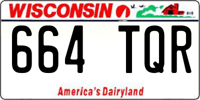 WI license plate 664TQR