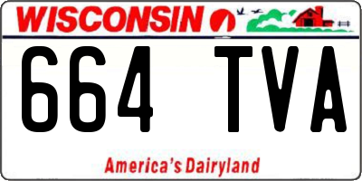 WI license plate 664TVA