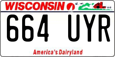 WI license plate 664UYR